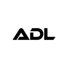 ADL letter logo design with white background in illustrator, vector logo modern alphabet font overlap style. calligraphy designs for logo, Poster, Invitation, etc.
