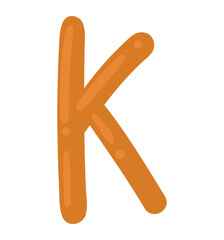 K kid alphabet letter