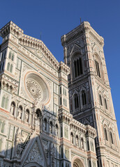 Cathedral of Florence City in Italy from above