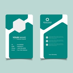 Modern and Clean Business id Card Template