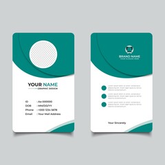 Modern and Clean Business id Card Template