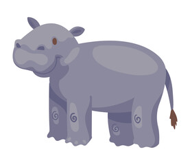 cute hippo animal kid