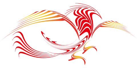 line art phoenix 6