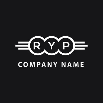RYP  letter logo design on black background. RYP   creative initials letter logo concept. RYP  letter design.
