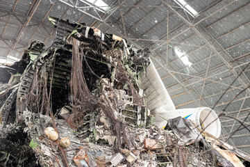 war destroyed on Ukraine airport by russian troops