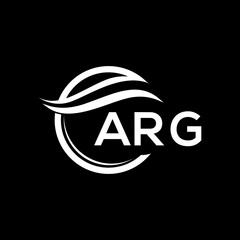 ARG letter logo design on black background. ARG  creative initials letter logo concept. ARG letter design.
