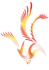 line art phoenix  8