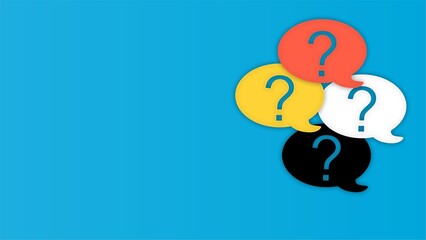 Speech Bubble Question Mark Background
