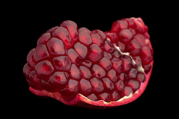 Pomegranate fruit closeup