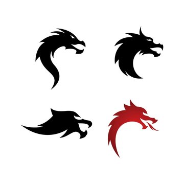 Dragon logo images illustration