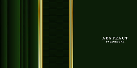 Luxury gold green background vector