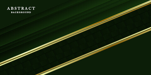Luxury gold green background vector