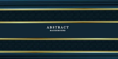 Luxury dark blue gold background