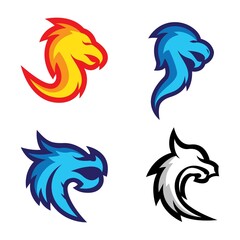 Dragon logo images illustration