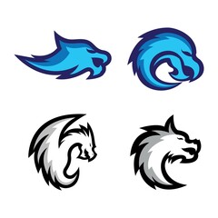 Obraz premium Dragon logo images illustration