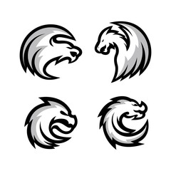 Dragon logo images illustration