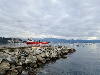 Gas tanker in the roadstead of the Corsican port of Ajaccio in December 2021 © Anatolijs