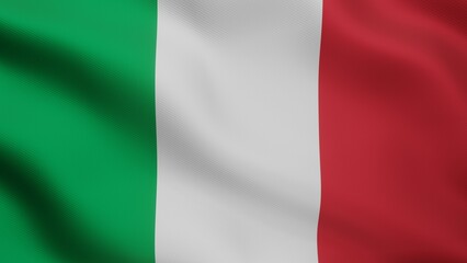 Realistic illustration of Italian flag. Accurate dimensions and official colors. Symbol of patriotism and freedom. 