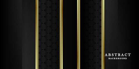 Black gold background vector