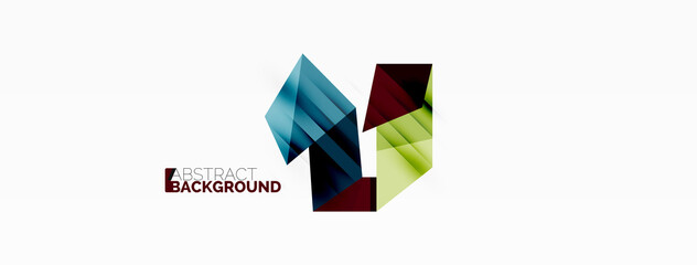 Creative geometric wallpaper. Abstract ribbon style line composition. Techno business template for wallpaper, banner, background or landing