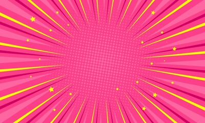 Comic cartoon pink abstract background