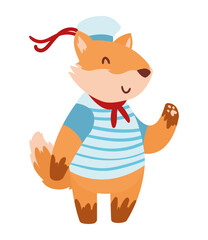 cute squirrel animal sailor