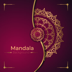 Background mandala design template .