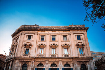 Antique building view in Old Town Catania, Italy