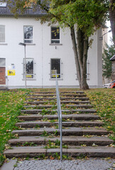 Aachen Eilendorf: Treppe Park Weiße Schule

