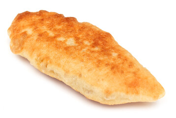 Potato patties isolated on white background.