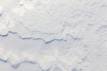 Snowy crust as an abstract background.