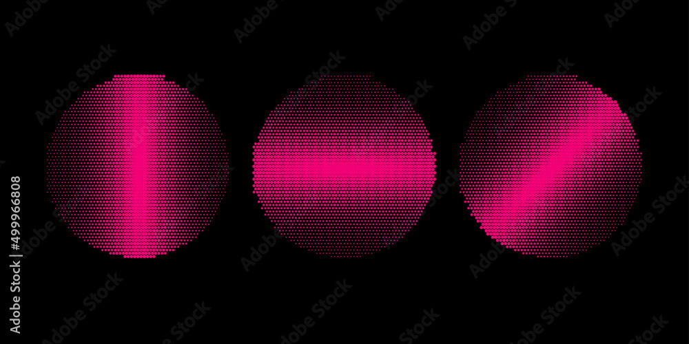 Poster monochrome printing raster. abstract vector halftone shapes.