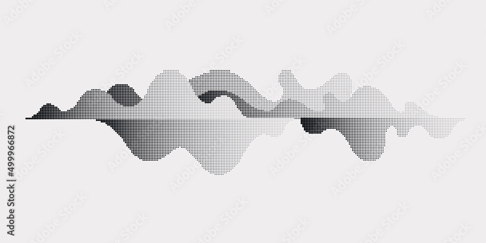 Poster monochrome printing raster. abstract vector background. texture of dots.