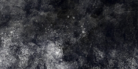Black and white background Abstract nature seamless background, black watercolor background with marbled dark gray cracks , Dark concrete textured wall background.