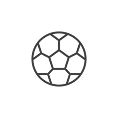 Football ball line icon