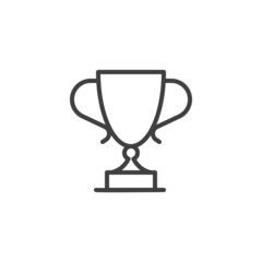 Award cup line icon