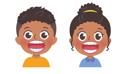 白い歯を見せて笑う子供