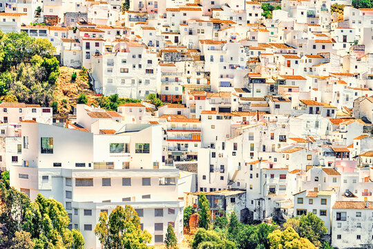 White houses in Casares village, Andalusia