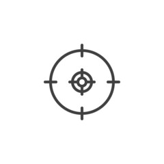 Aim target line icon