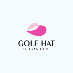 Golf hat logo icon design