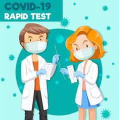 Covid 19 testing with antigen test kit