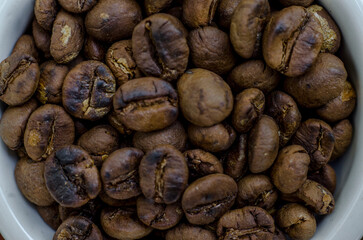 coffee beans close up