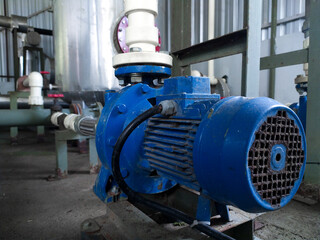 Industrial water pump motor to supply water cooling.