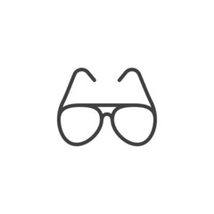 Sunglasses line icon