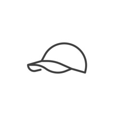 Baseball cap line icon