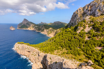 Fototapeta na wymiar Cape Formentor landscape on Mallorca island, Spain