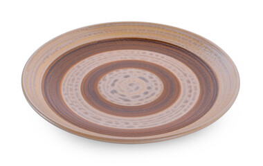 empty plate isolated on white background