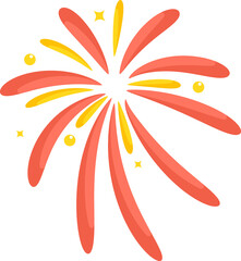 Colorful confetti. Bright holiday firework. Color 2D splash.