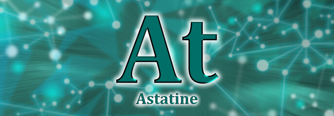 As symbol. Astatine chemical element
