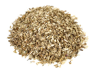 Dried Common Chicory - Bitter Herbs isolated on white Background